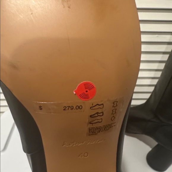 & other stories black leather knee high boots block
heel size 9.5 round toe - Picture 8 of 13